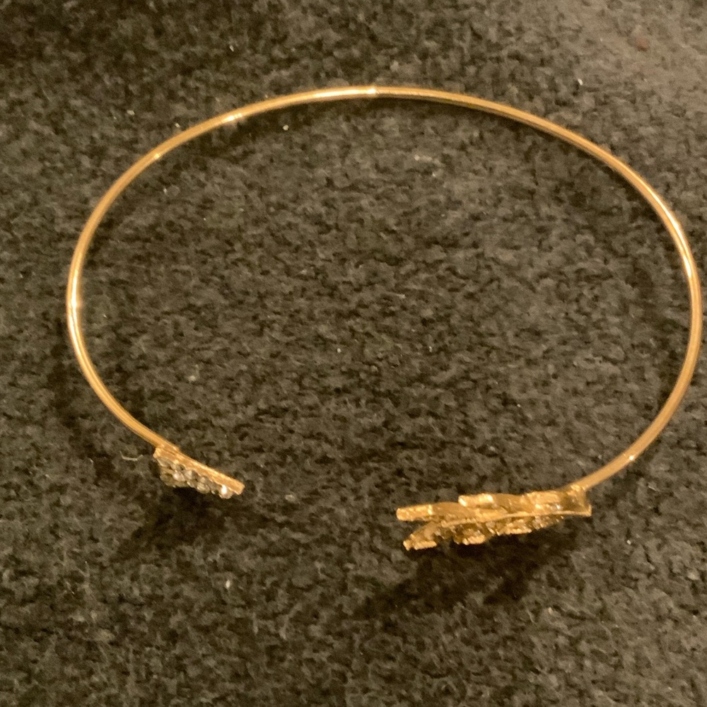 Elegant Gold and Silver Women's Cuff Bracelet with Arrow